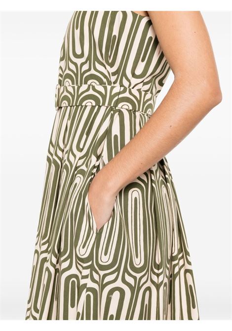 Green andreis graphic-print dress - women 'S MAXMARA | 2419221203600002